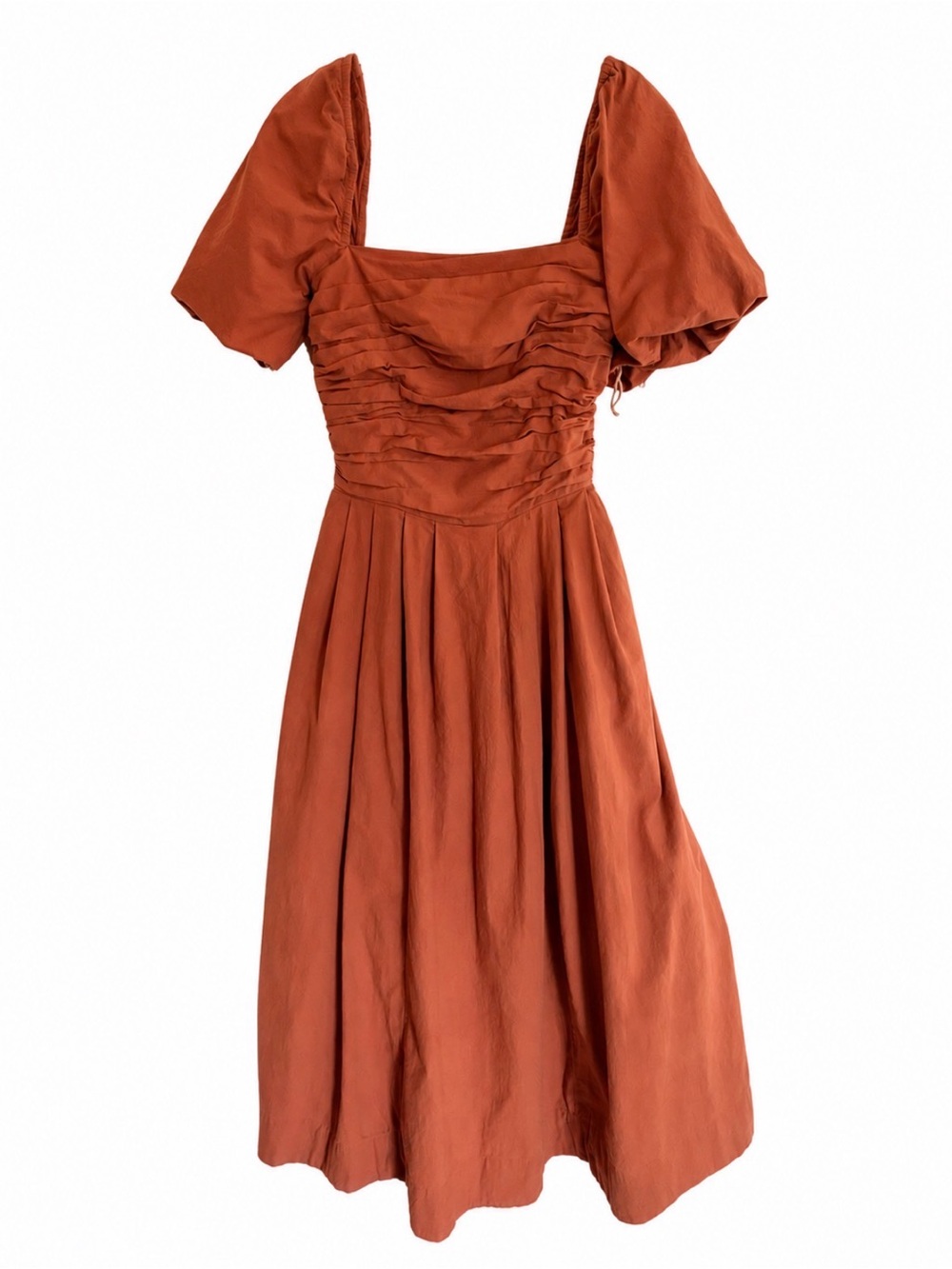 FREE PEOPLE ENDLESS SUMMER AIN’T SHE A BEAUT SMOCKED MIDI DRESS - TERRA